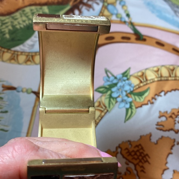 Talbots leather look wide bangle - Picture 3 of 4